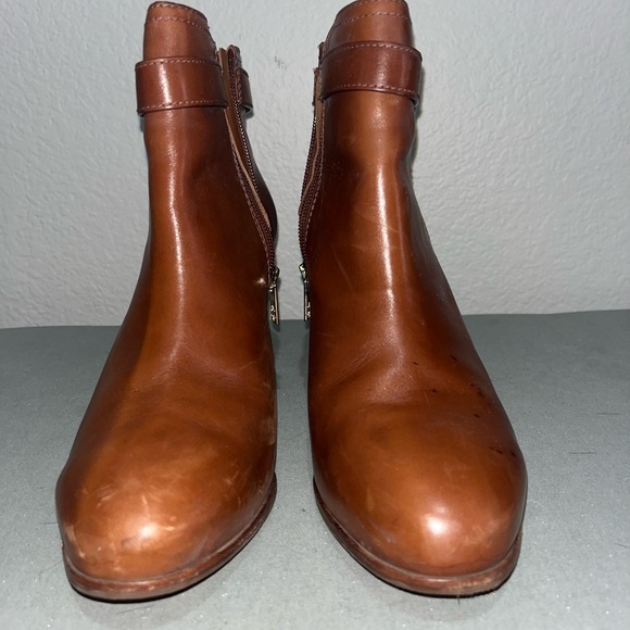Tory Burch Brown Leather Booties - Picture 3 of 7